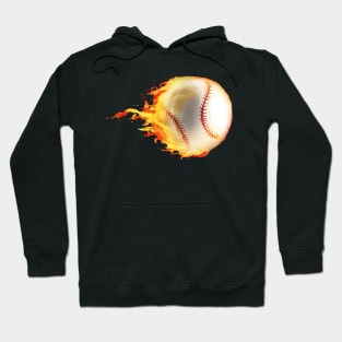 Burning Baseball Hoodie